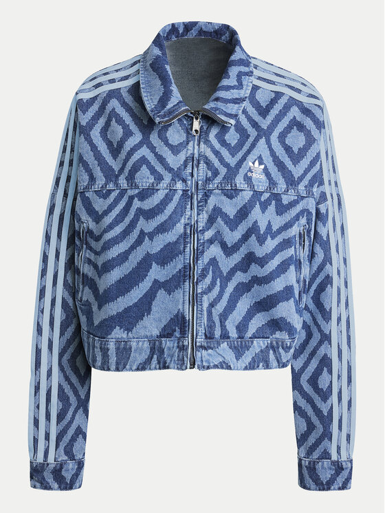 adidas adidas Geacă de blugi FARM Rio IW0793 Albastru Loose Fit