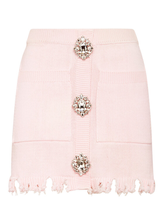 PHILIPP PLEIN PHILIPP PLEIN Spódnica mini 15269 Różowy Fitted Fit