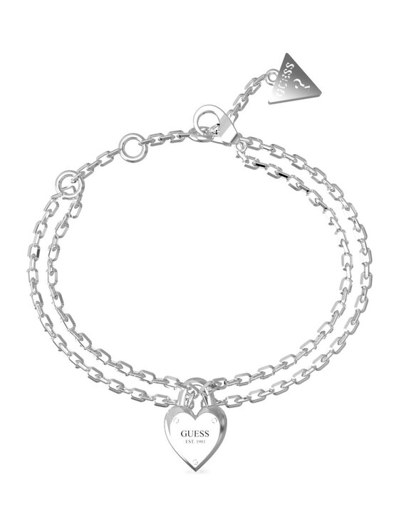 Guess Guess Bransoletka JUBB04211JW-RH-S Srebrny