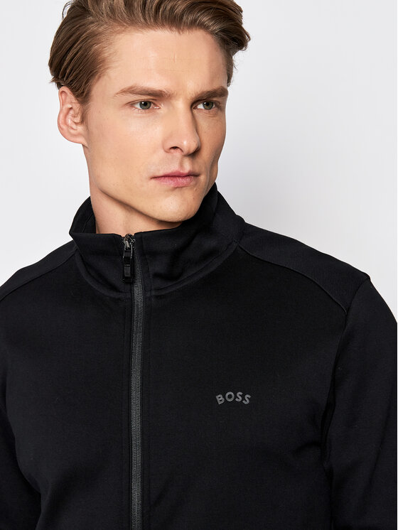 BOSS Boss Mikina Skaz Curved 50469097 Černá Regular Fit