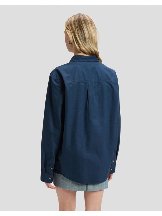 Lee Lee Koszula WORKWEAR BUTTON DOWN Niebieski Relaxed Fit