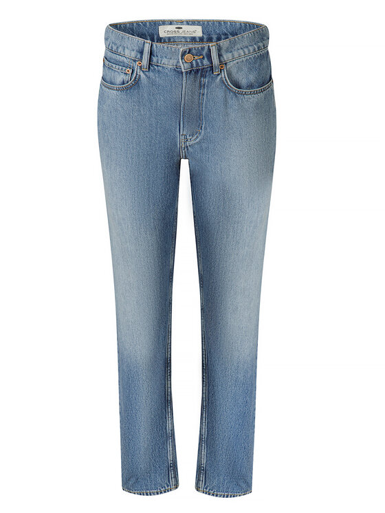 Cross Jeans Cross Jeans Jeansy H 487-021 Niebieski Boyfriend Fit