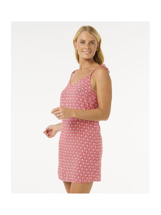 Rip Curl Rip Curl Sukienka letnia Cala Mayor Mini Tie Dress Czerwony Standard Fit