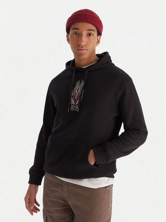 DC Shoes DC Shoes Суитшърт Burnt Out EDYSF03253 Черен Regular Fit