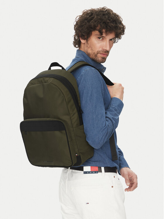 Tommy Hilfiger Tommy Hilfiger Hátizsák Th Repreve Backpack AM0AM13184 Zöld