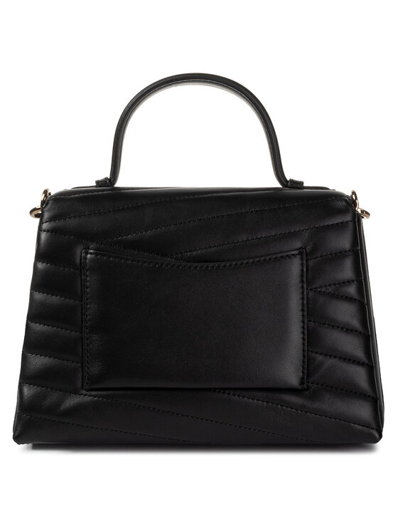 Tory Burch Torbica Kira Chevron TopHandle Satchel 61674 Crna Modivo.hr