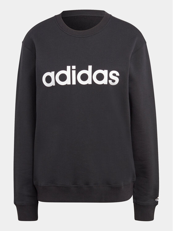adidas adidas Majica dugih rukava Essentials Linear IC6878 Crna Regular Fit