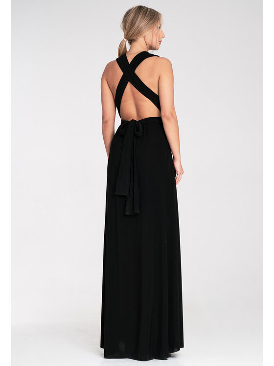 FIGL FIGL Φόρεμα βραδινό M1105 Μαύρο Straight Fit