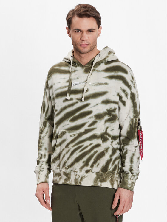 Alpha Industries Majica Dugih Rukava Tie Dye 106335 Šarena Regular Fit