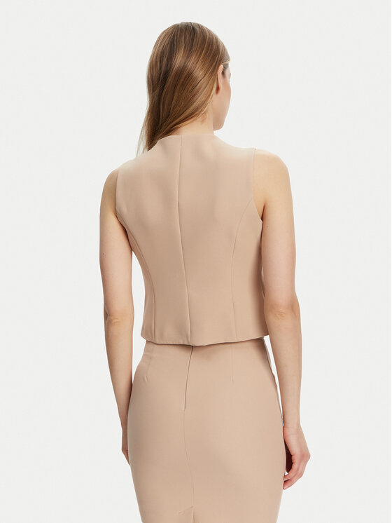 Maryley Maryley Жилет 25EB128/43PG Бежевий Regular Fit