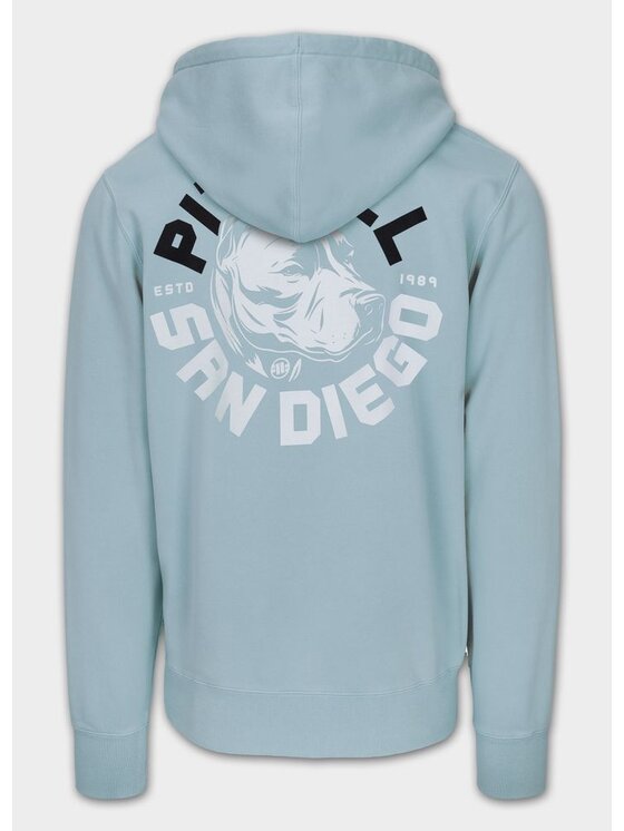 PITBULL PITBULL Bluza Bluza męska z kapturem DOG SD S Błękitny Regular Fit