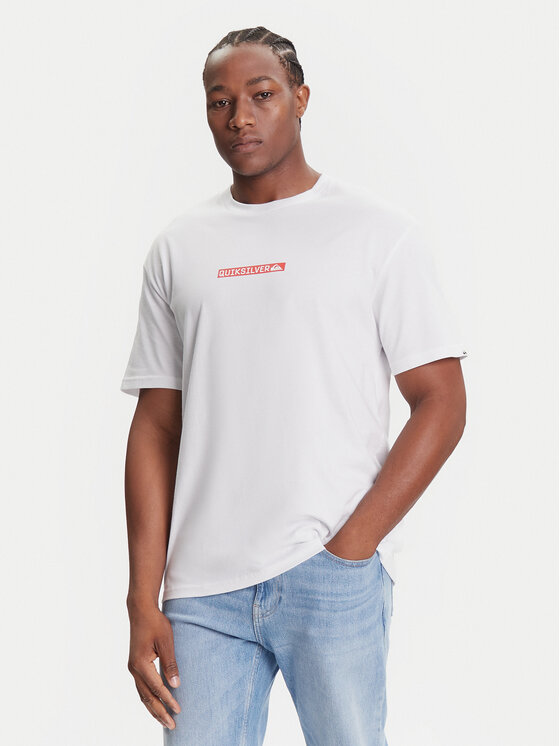 Quiksilver Quiksilver T-Shirt Dna Clicker Tee EQYZT08207 Bílá Comfort Fit
