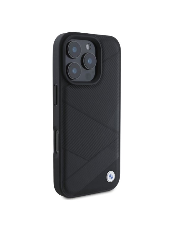BMW Motorsport BMW Motorsport Etui na telefon Sign Leather Textured And Line Czarny