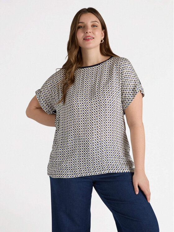 Fiorella Rubino Fiorella Rubino T-shirt G009L008628N0S1 Blu Regular Fit