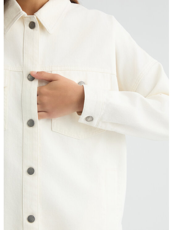 Liu Jo Liu Jo Giacca di jeans UA5165DS06910701 Bianco Regular Fit
