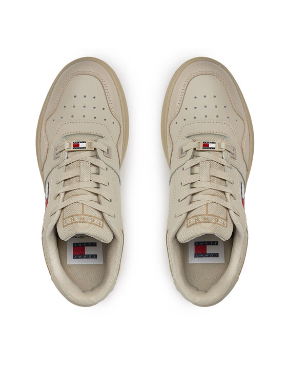 Tommy Jeans Tommy Jeans Snīkeri Tjw Retro Basket Flatform Ess EN0EN02506 Bēšs