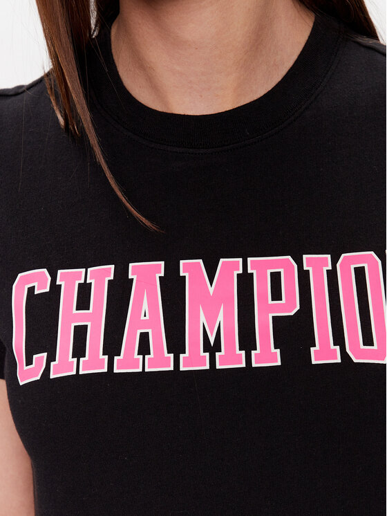 Champion Champion Тишърт 116084 Черен Custom Fit