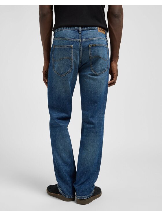 Lee Lee Jeansy WEST Niebieski Straight Leg
