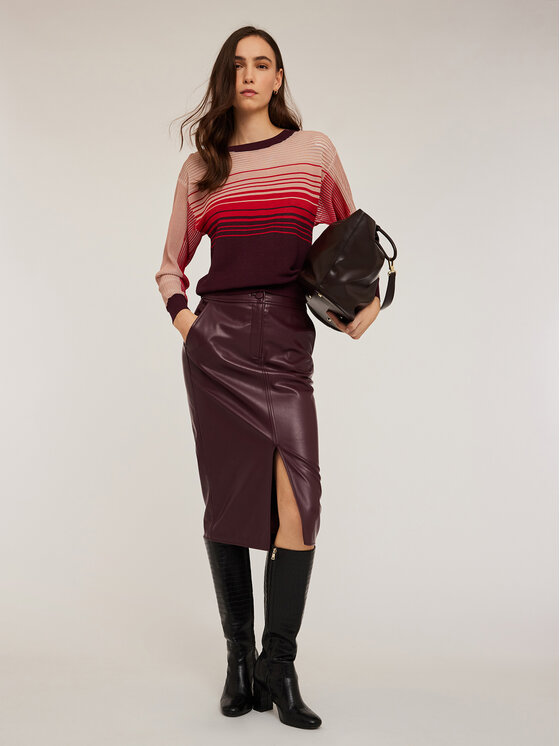 Motivi Motivi Cardigan M166W003201N0Z6 Bordeaux Regular Fit