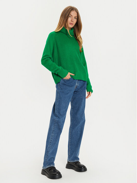 Brave Soul Brave Soul Dolčevita LK-230ROBBINSA Zelena Loose Fit