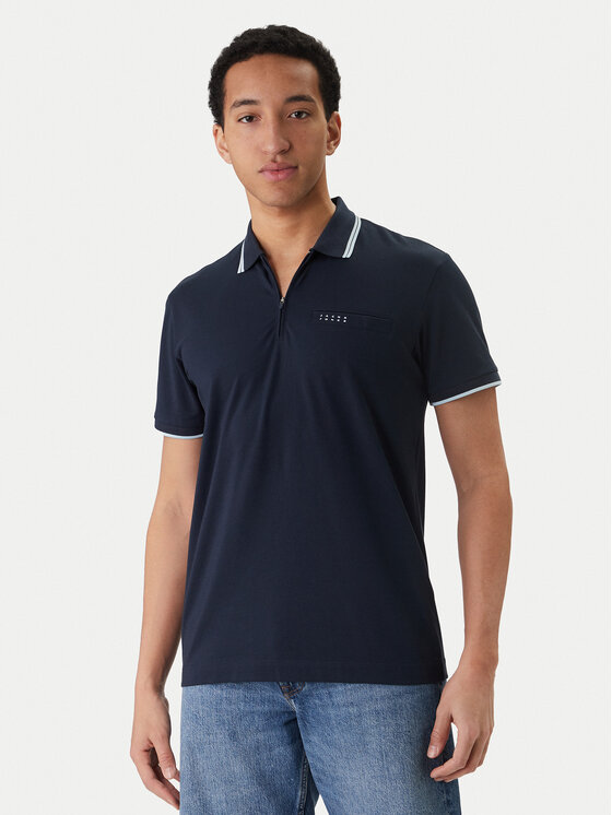 Jack & Jones Tricou polo Fusion 12289953 Albastru Regular Fit