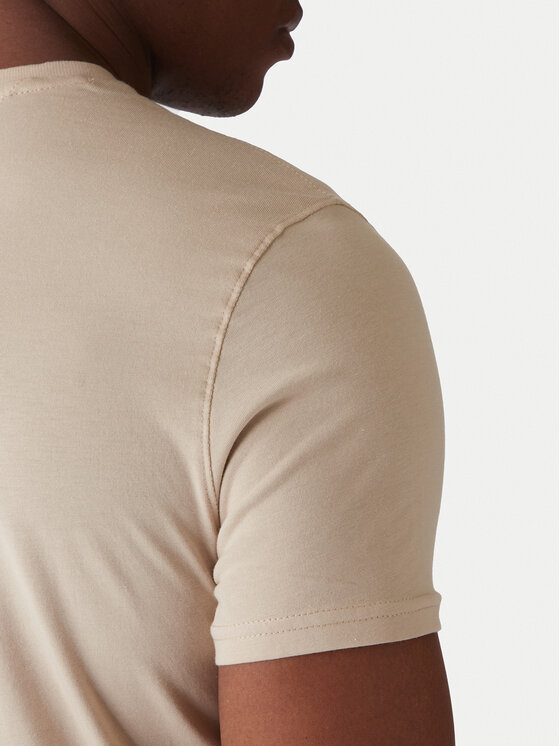 Tommy Jeans Tommy Jeans T-shirt DM0DM04411 Beige Slim Fit