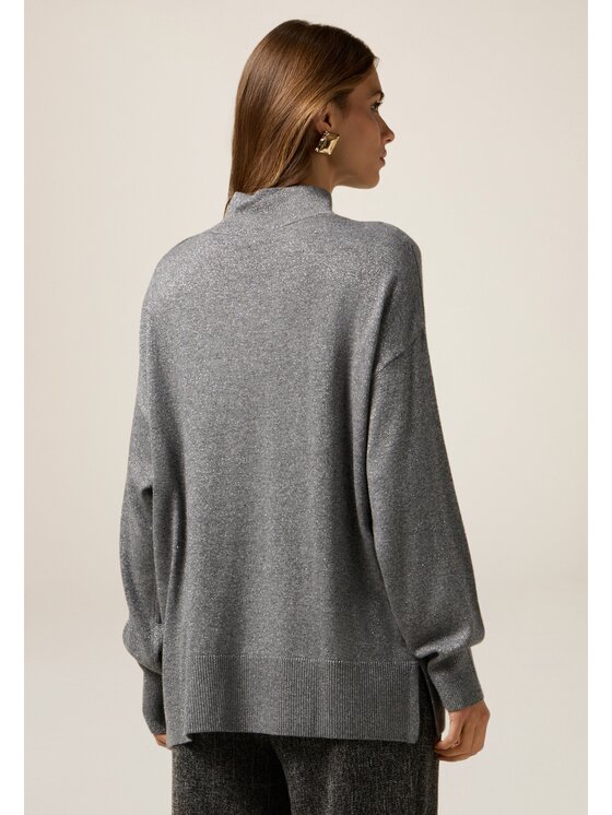 Oltre Oltre Cardigan M500E001875N013 Grigio Regular Fit