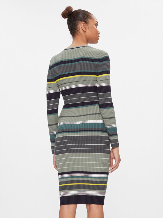 s.Oliver s.Oliver Плетена рокля 2134498 Цветен Slim Fit