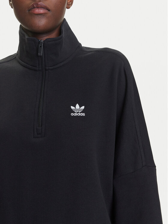 adidas adidas Bluză Essentials French Terry IW5726 Negru Oversize