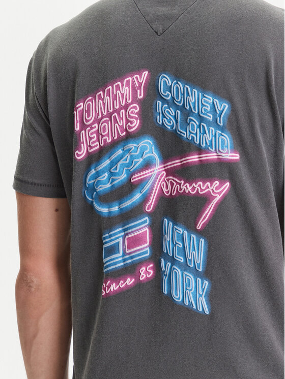 Tommy Jeans Tommy Jeans Póló Novelty DM0DM21829 Szürke Regular Fit