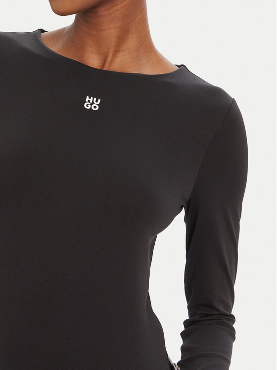 HUGO HUGO Blúz Dasiia 50545208 Fekete Slim Fit