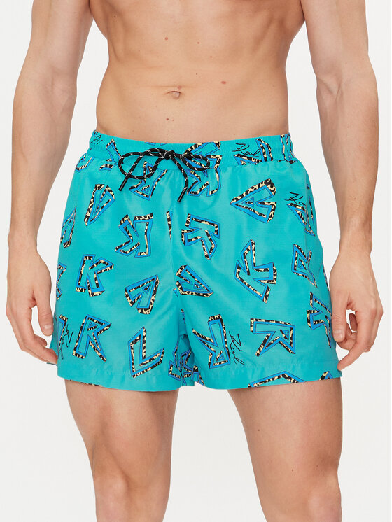 Pantaloni scurți de plajă KARL LAGERFELD Bărbați, Mărimea: M, Albastru, 241M2212