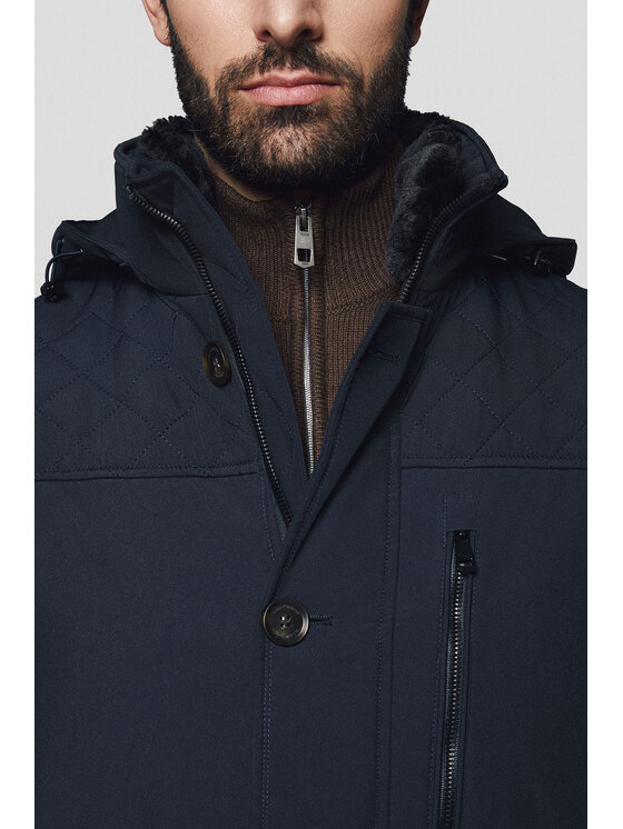 Lancerto Lancerto Kurtka zimowa Belgramo KU073224000009 Granatowy Regular Fit