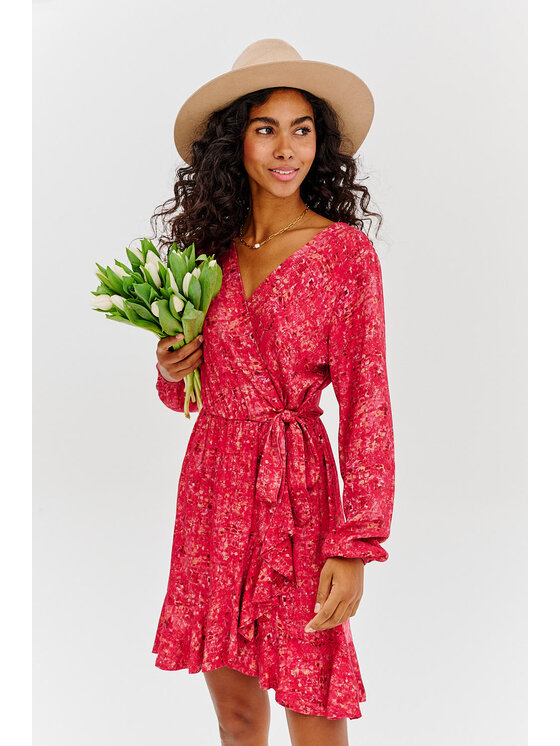 NAOKO NAOKO Každodenní šaty My Love Side Růžová Regular Fit