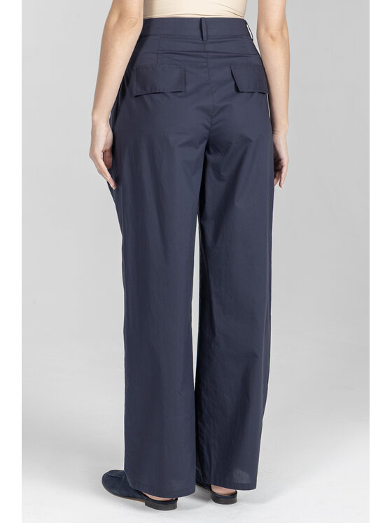Deni Cler Milano Deni Cler Milano Spodnie materiałowe T-DC-5229-F2-10-58-1 Granatowy Loose Leg
