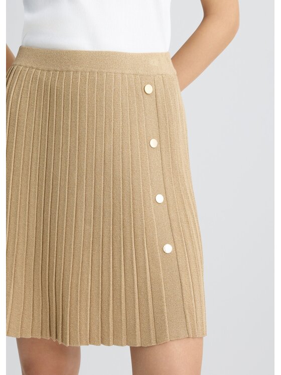 Liu Jo Liu Jo Spódnica mini WA5059MS64JA4342 Beżowy Regular Fit