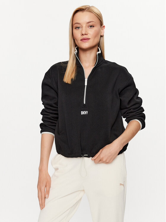 DKNY Sport Mikina DP2T8237 Čierna Regular Fit