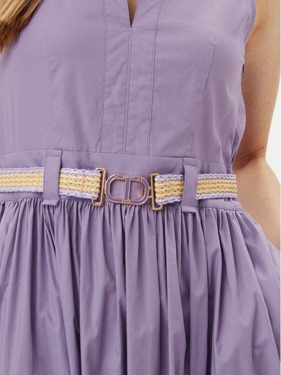 TWINSET TWINSET Kasdieninė suknelė 251TT2101 Violetinė Regular Fit