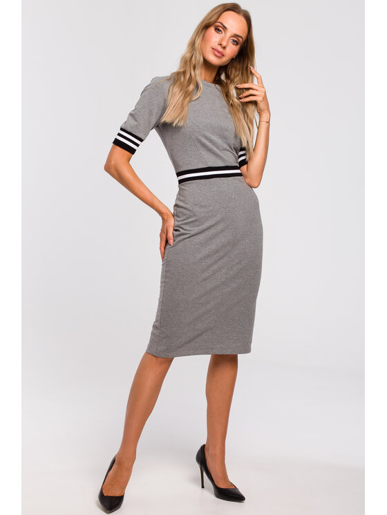 Made of Emotion Made of Emotion Vestito di maglia M461 Grigio Active Fit