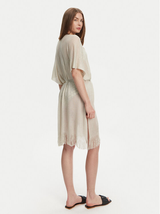 Max Mara Beachwear Max Mara Beachwear Kimono Donolla 2516691039 Beżowy Relaxed Fit