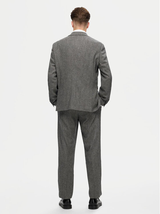 Selected Homme Selected Homme Sacou 16094332 Gri Slim Fit