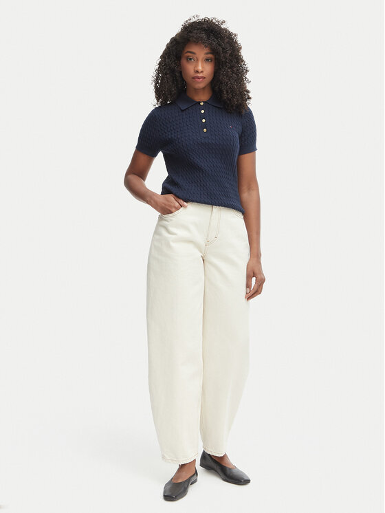 Tommy Hilfiger Tommy Hilfiger Πουλόβερ WW0WW41474 Σκούρο μπλε Regular Fit