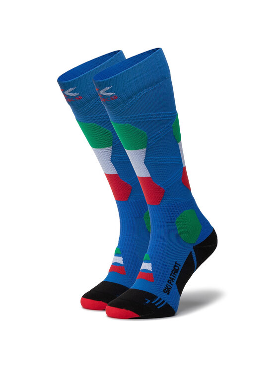 X-Socks Augstas unisex zeķes Ski Patriot Italy 4.0 XSSS45W19U Zils