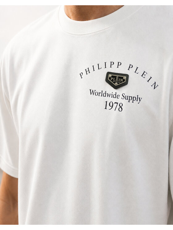 PHILIPP PLEIN PHILIPP PLEIN T-Shirt 31679 Biały Regular Fit