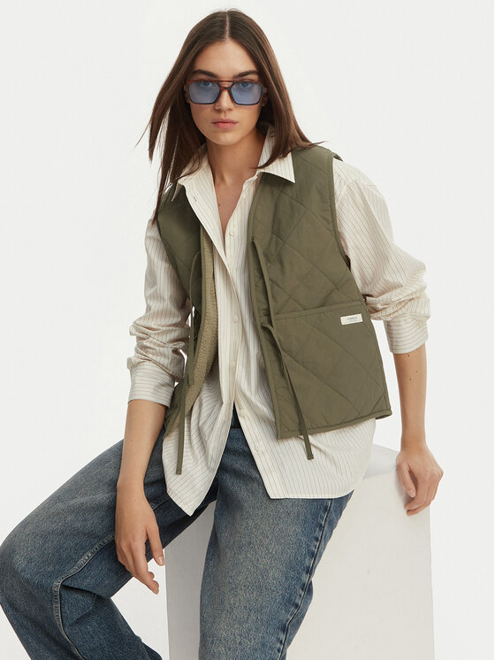 Element Element Αμάνικο Μπουφάν Hanten Sherpa W ELJJK00147 Πράσινο Relaxed Fit