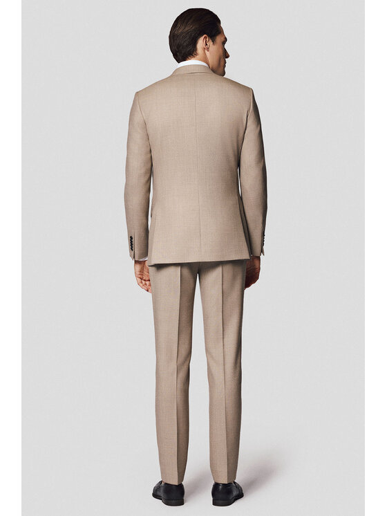 Lancerto Lancerto Garnitur Varma GA073125000006 Beżowy Slim Fit