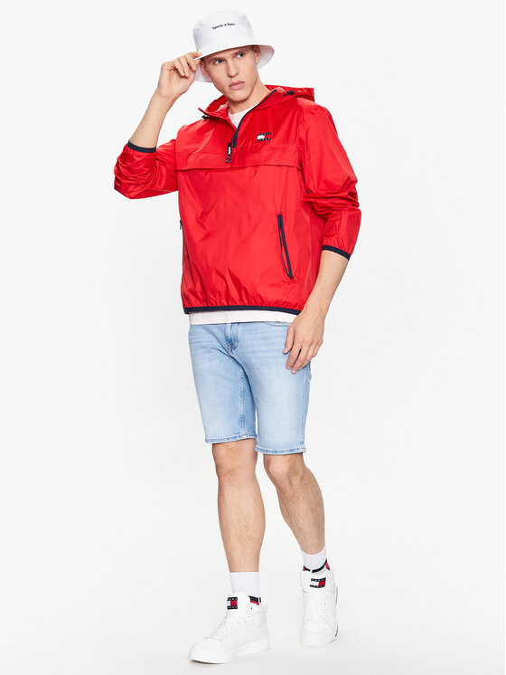 Tommy Jeans Anorak Chicago DM0DM15906 Rot Regular Fit | Modivo.de