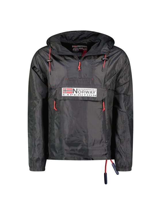 Geographical Norway Geographical Norway Kurtka przeciwdeszczowa WW4241H/GN-Black Czarny Regular Fit