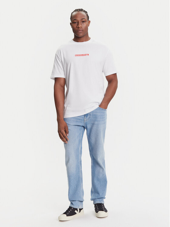 Quiksilver Quiksilver T-Shirt Dna Clicker Tee EQYZT08207 Bílá Comfort Fit