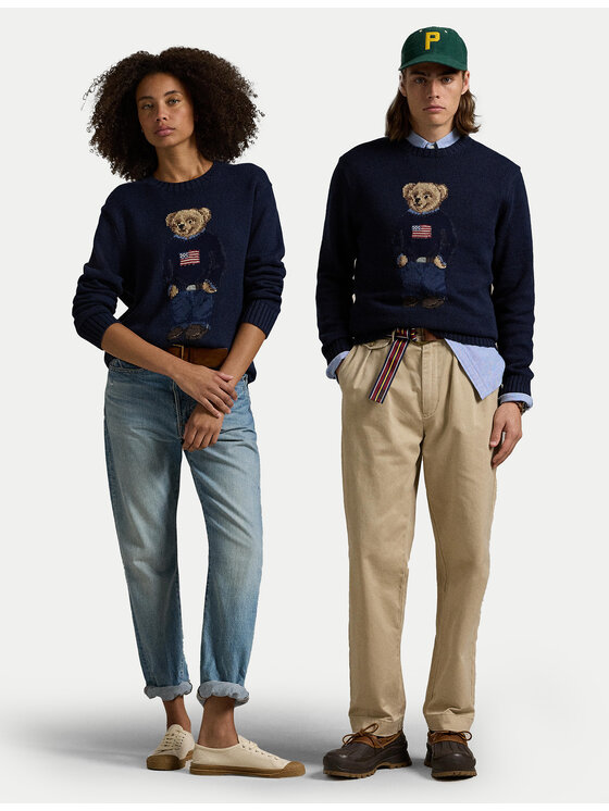 Polo Ralph Lauren Polo Ralph Lauren Πουλόβερ 710946137001 Σκούρο μπλε Regular Fit